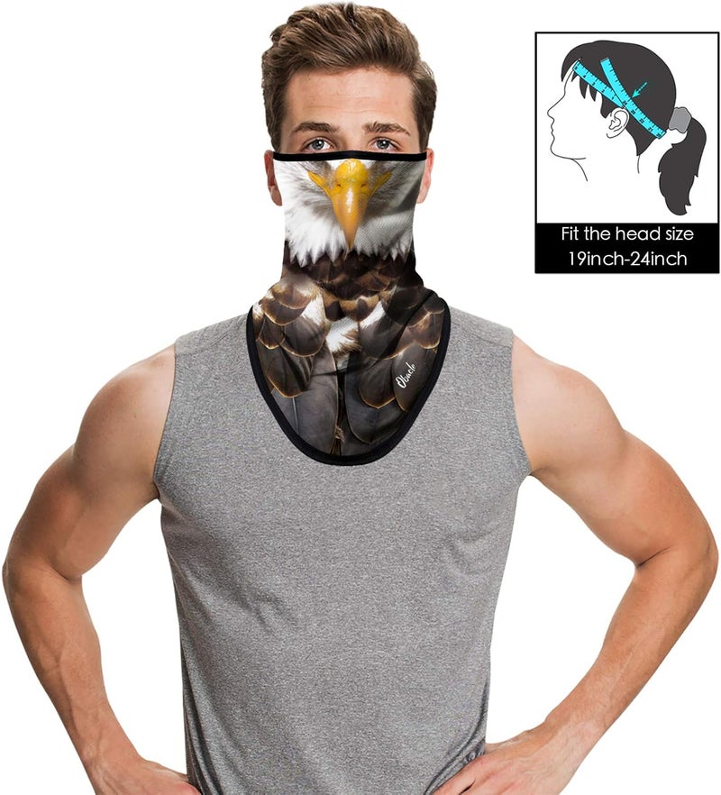 Obacle Bandana Face Mask with Ear Loops Neck Gaiter Face Mask Scarf Face Cover for Men Women - Image 2